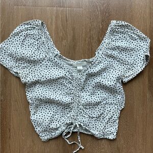 H&M Black & White Blouse